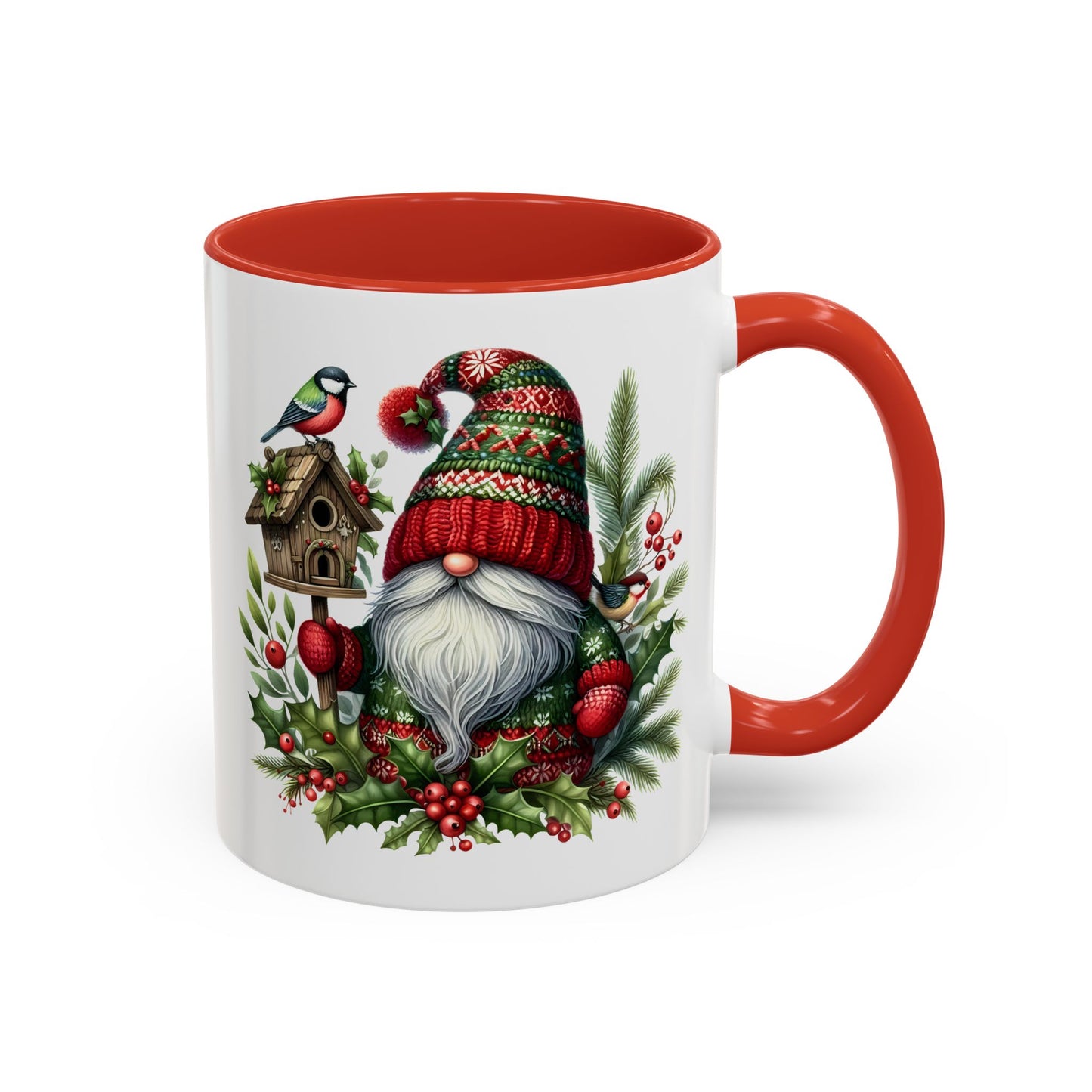 Christmas Mug - Red and Green Gnome