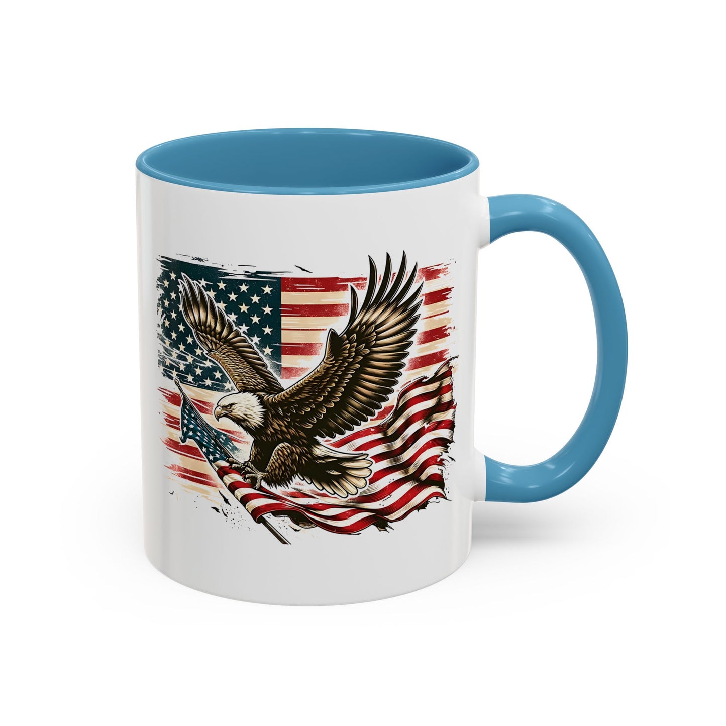 4th of July Mug - American Bald Eagle Flag 9