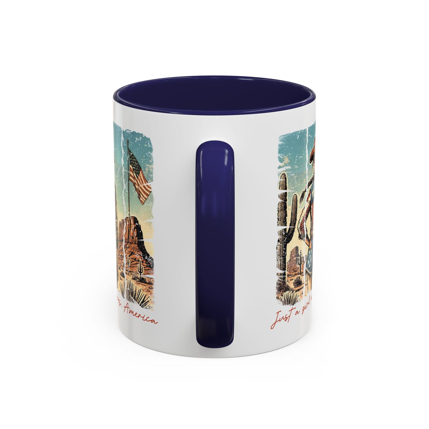 4th of July Mug - Just a Girl Who Loves America