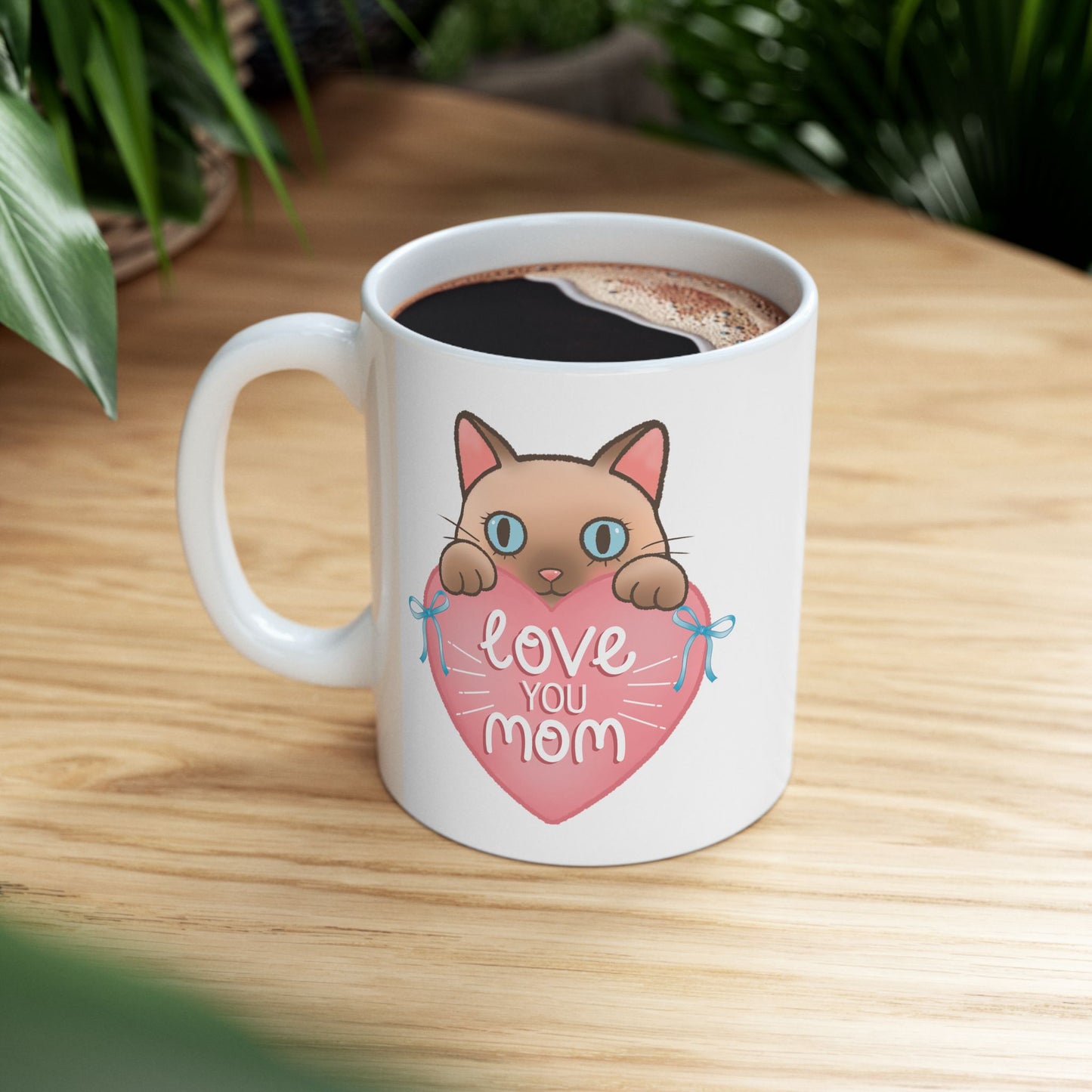 Mother's Day Mug - Love You Mom Cat