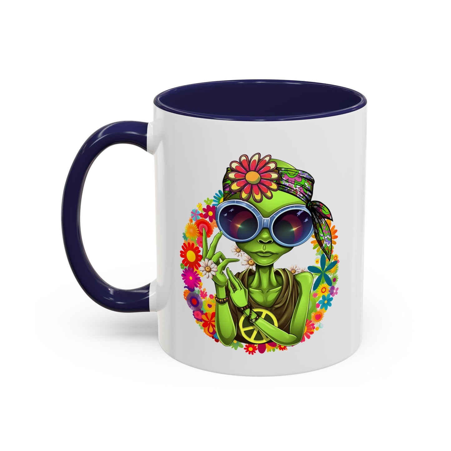 Alien Mug - Peace Hippy Alien