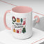 Christmas Mug - Merry Christmas Green Text Presents Tree Candy Cane