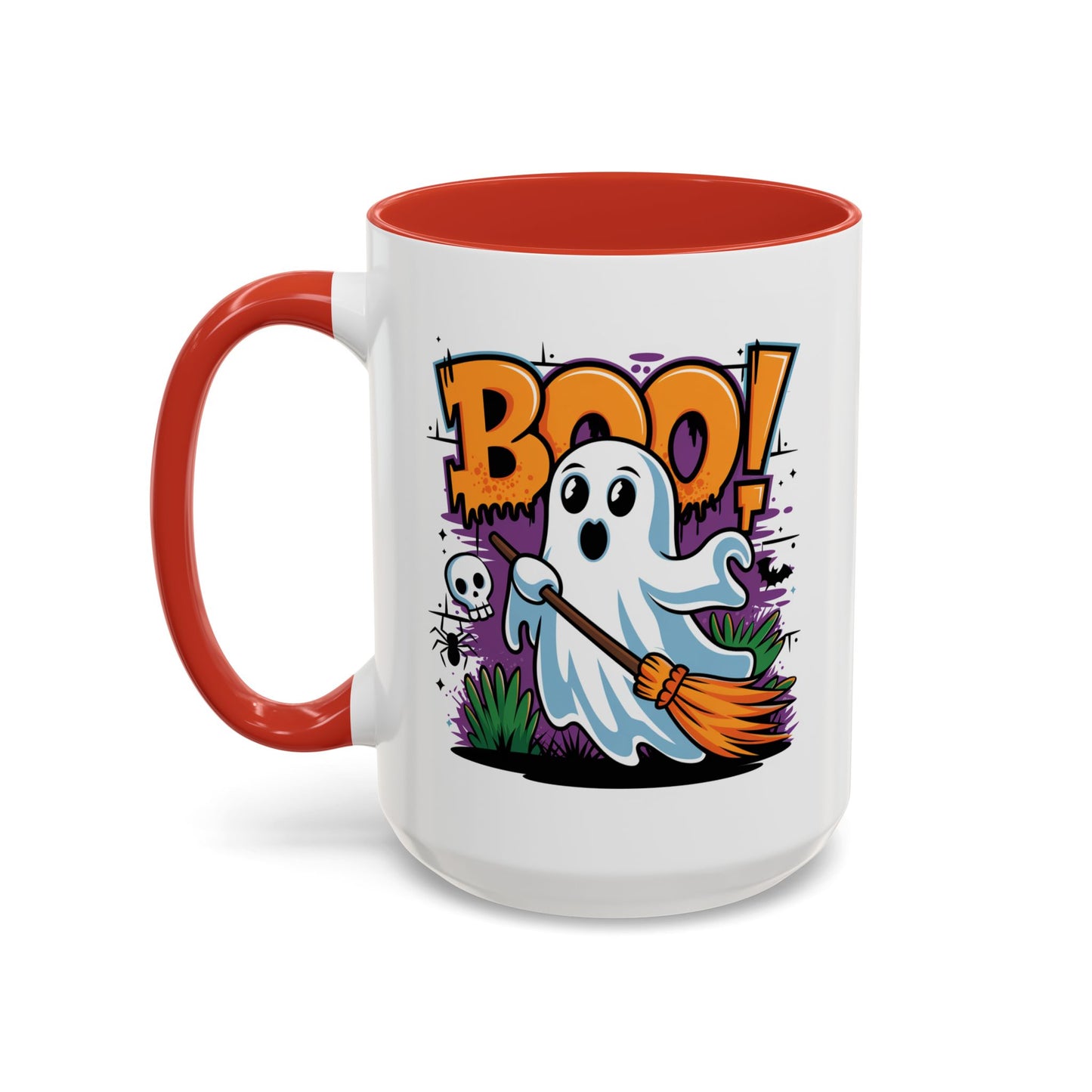 Halloween Mug - Boo! Flying Ghost With Broom