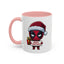 Christmas Mug - Merry Christmas Red Text Superhero