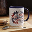 4th of July Mug - God Bless America Sunflower