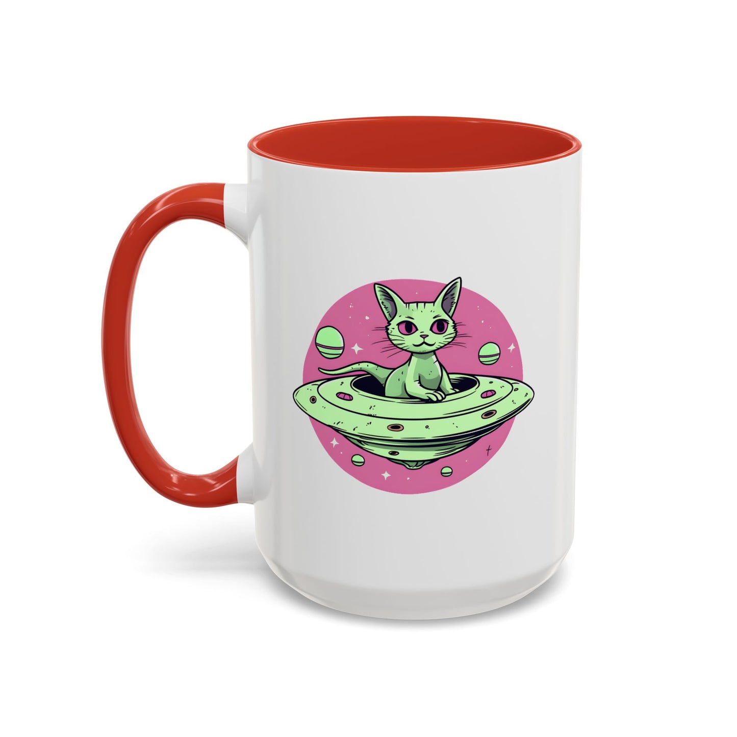 Alien Mug - Flying Saucer Cat