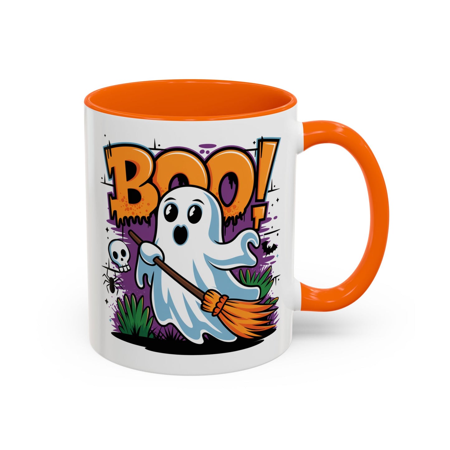Halloween Mug - Boo! Flying Ghost With Broom
