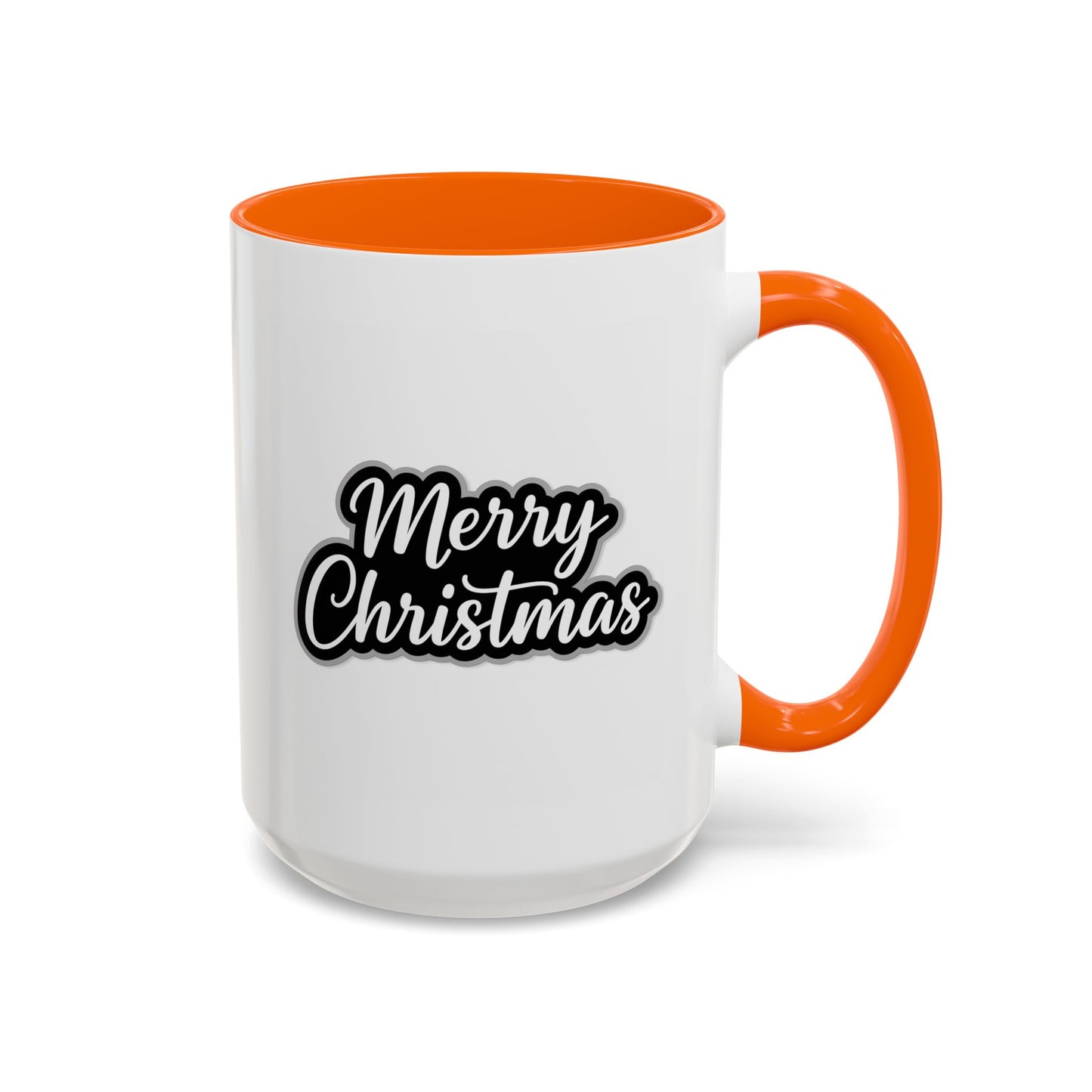 Christmas Mug - Merry Christmas White Black & Grey Text