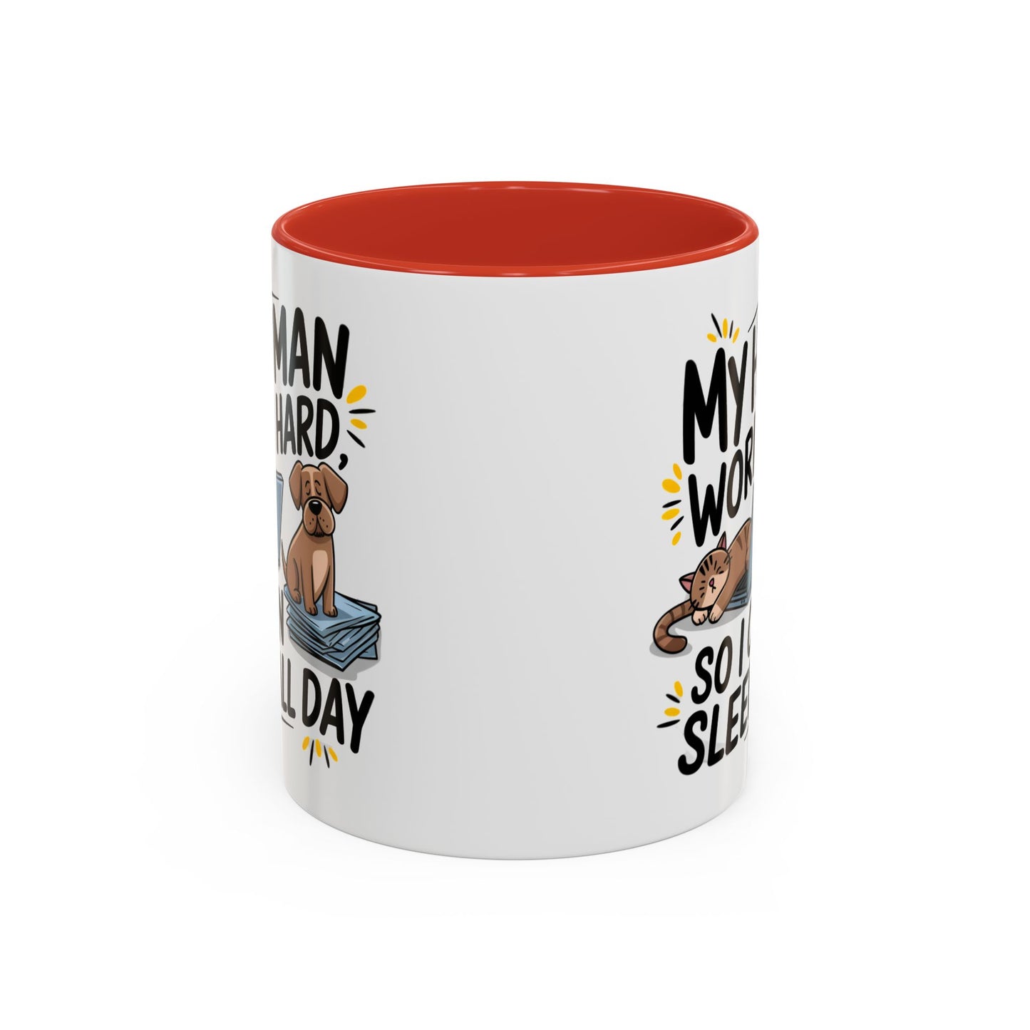 Animal Mug - My Human Works Hard