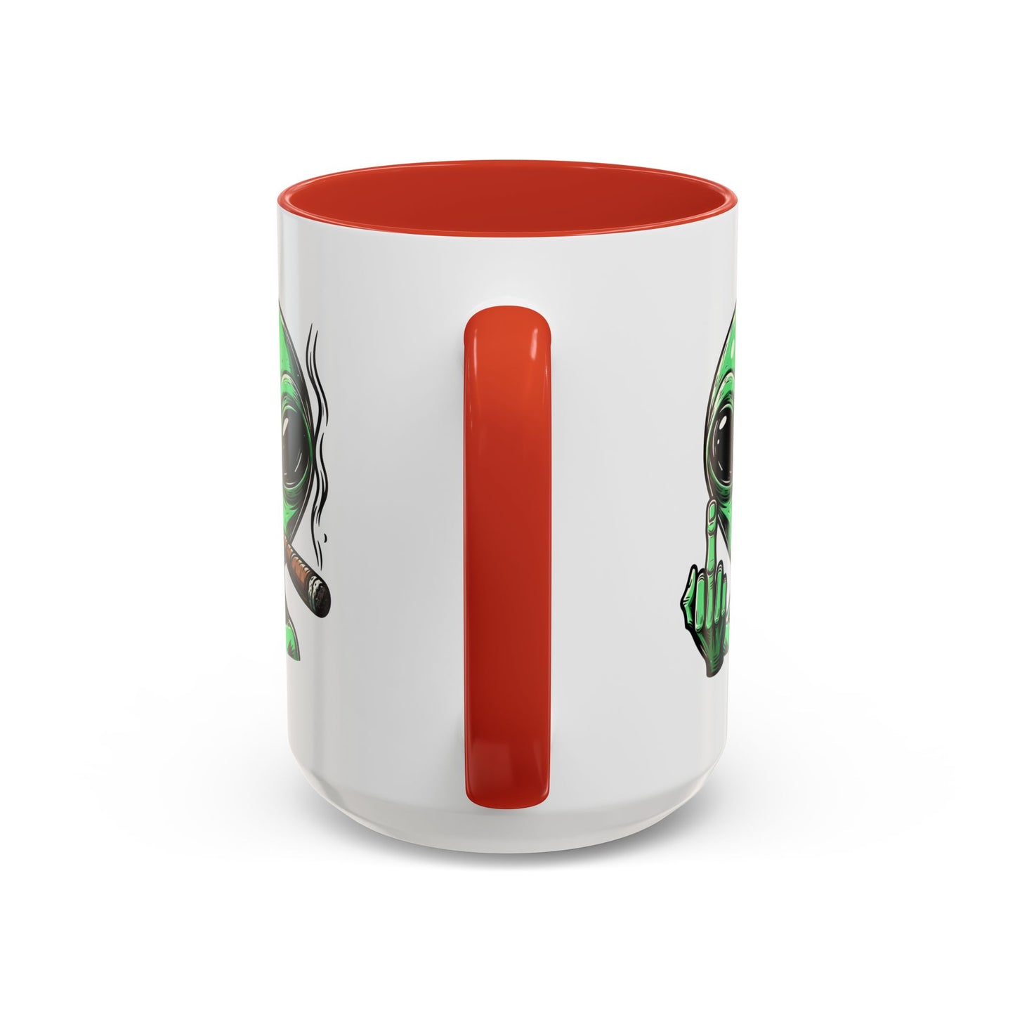 Adult Mug - Green Alien Fuck You Human