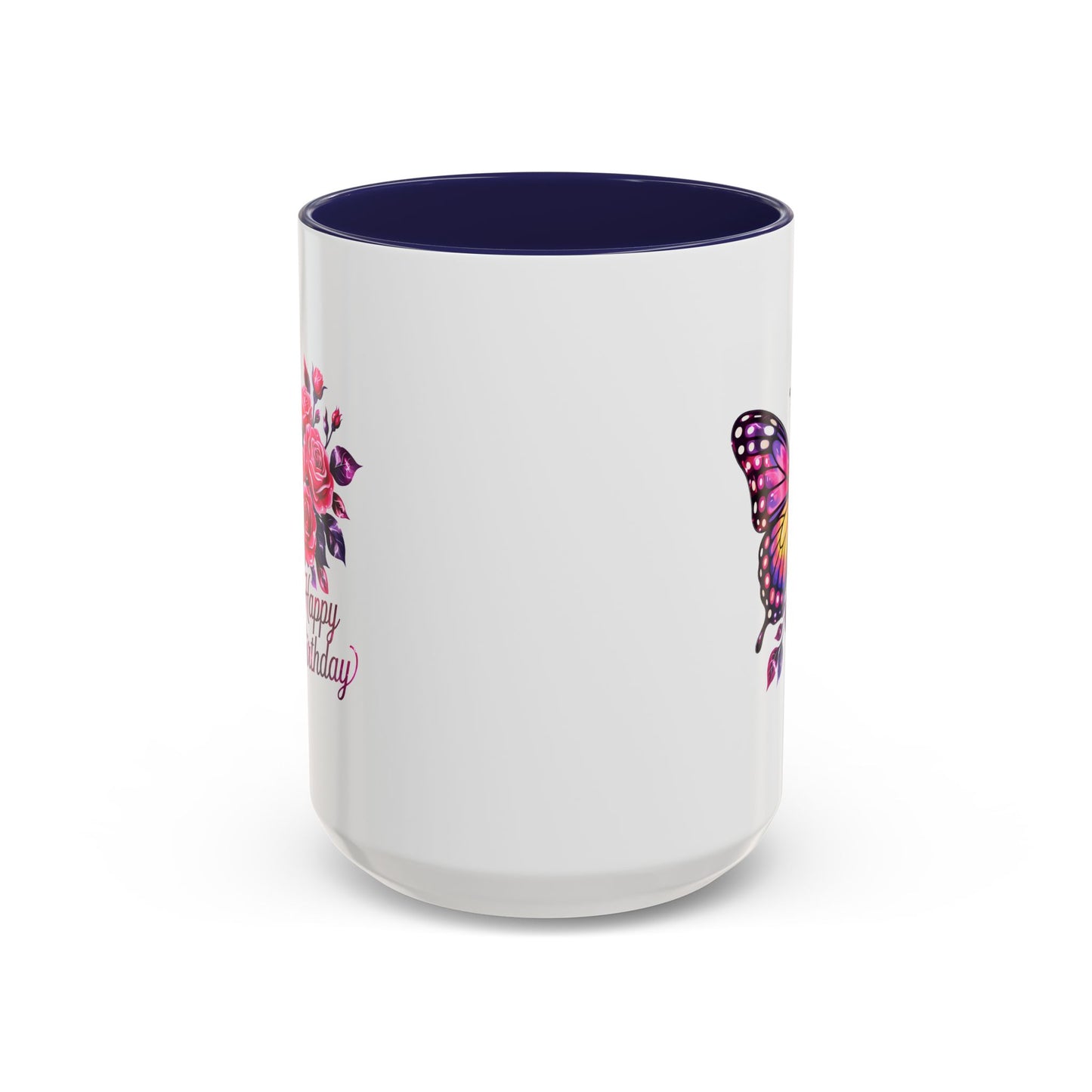Birthday Mug - Butterfly Flowers