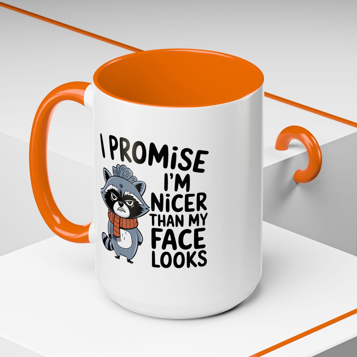 Humor Mug - I Promise I'm Nicer Than My Face Looks