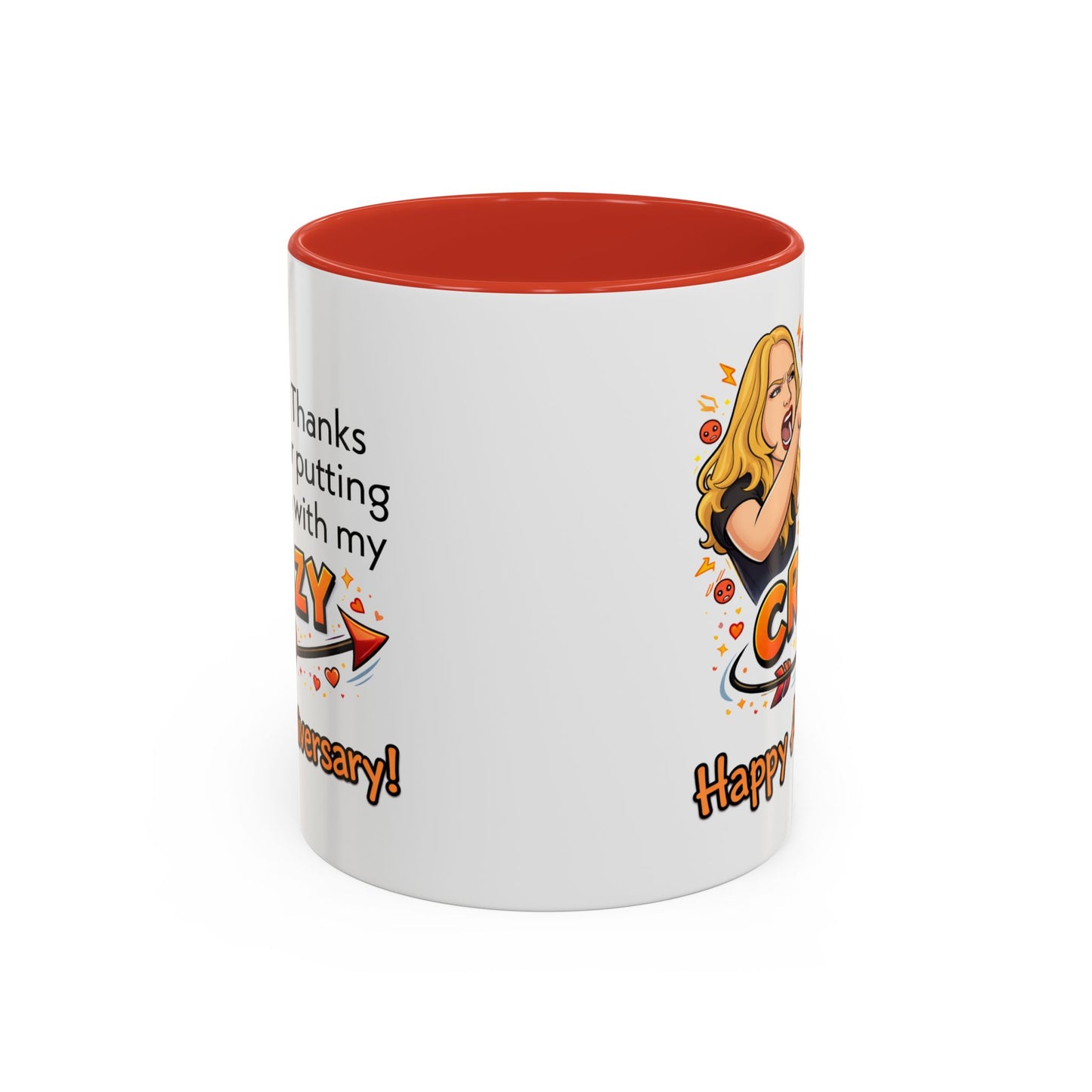Anniversary Mug - Thanks For Putting Up