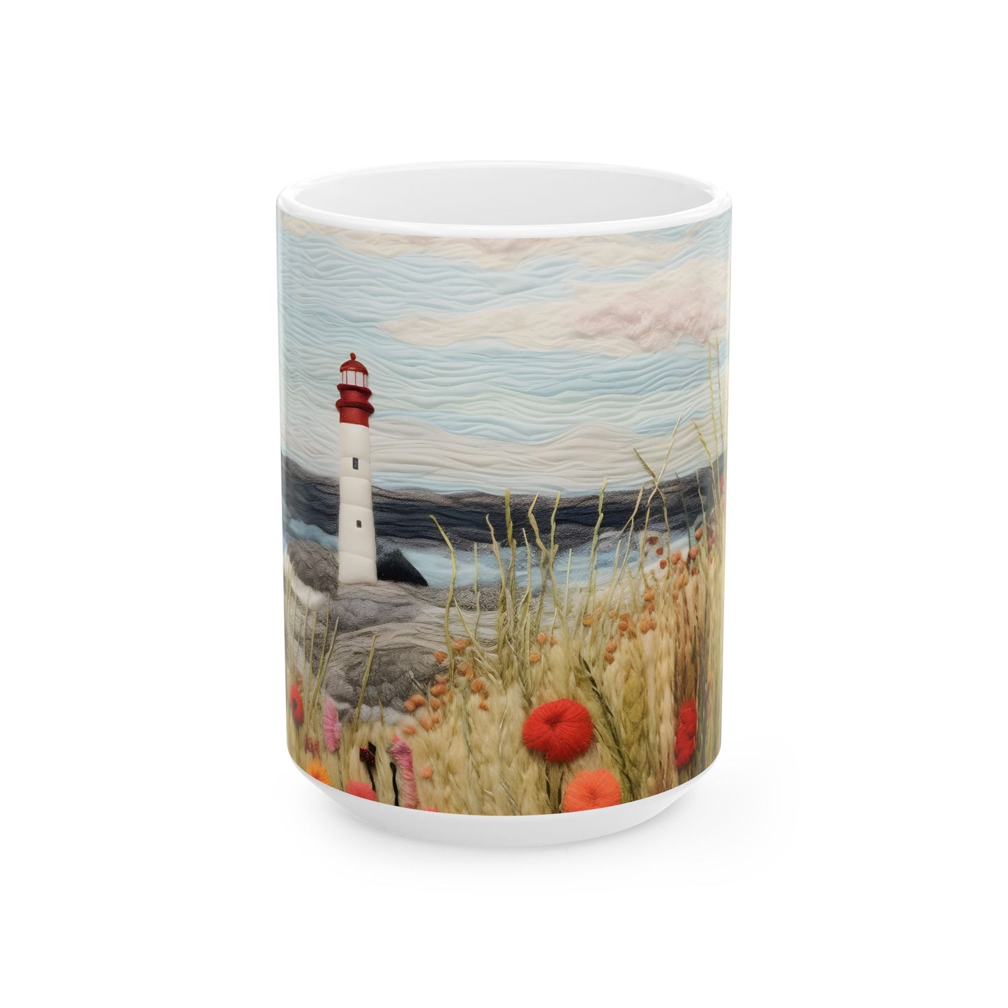 Artistic Mug - Felted Lighthouse 6