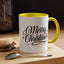 Christmas Mug - Merry Christmas Black Text Red Ornaments
