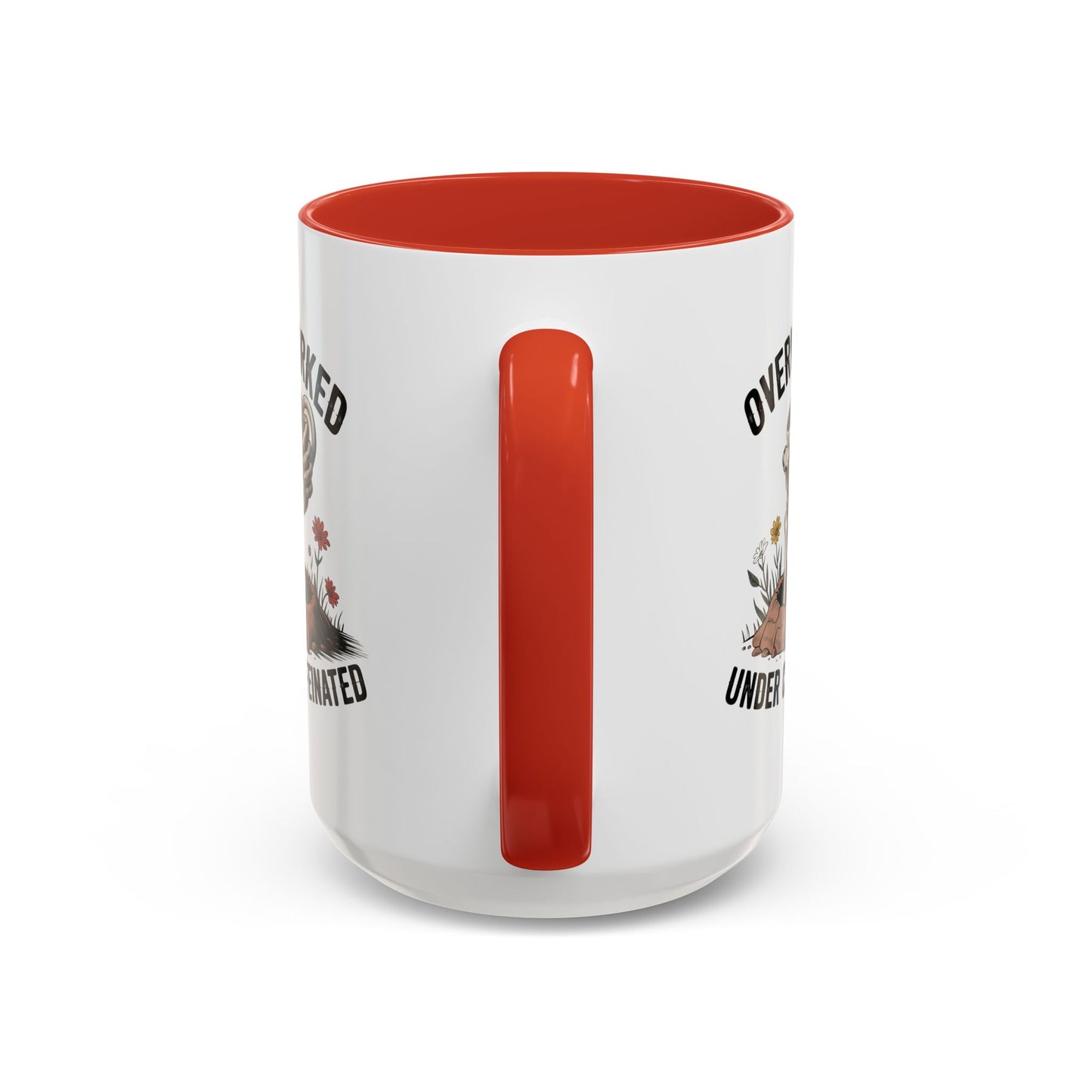 Humor Mug - Overworked and Under Caffeinated