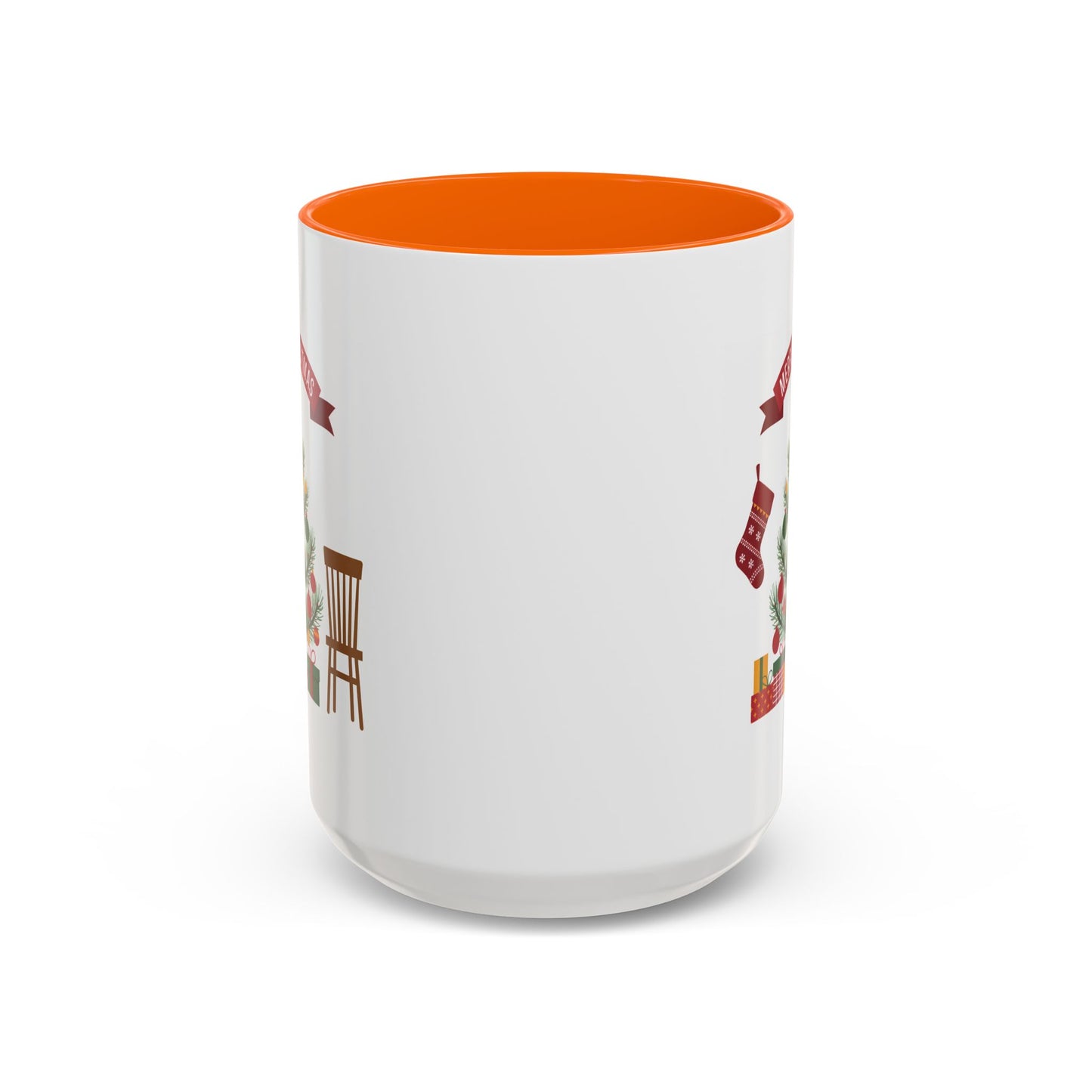 Christmas Mug - Merry Christmas Banner Tree Presents