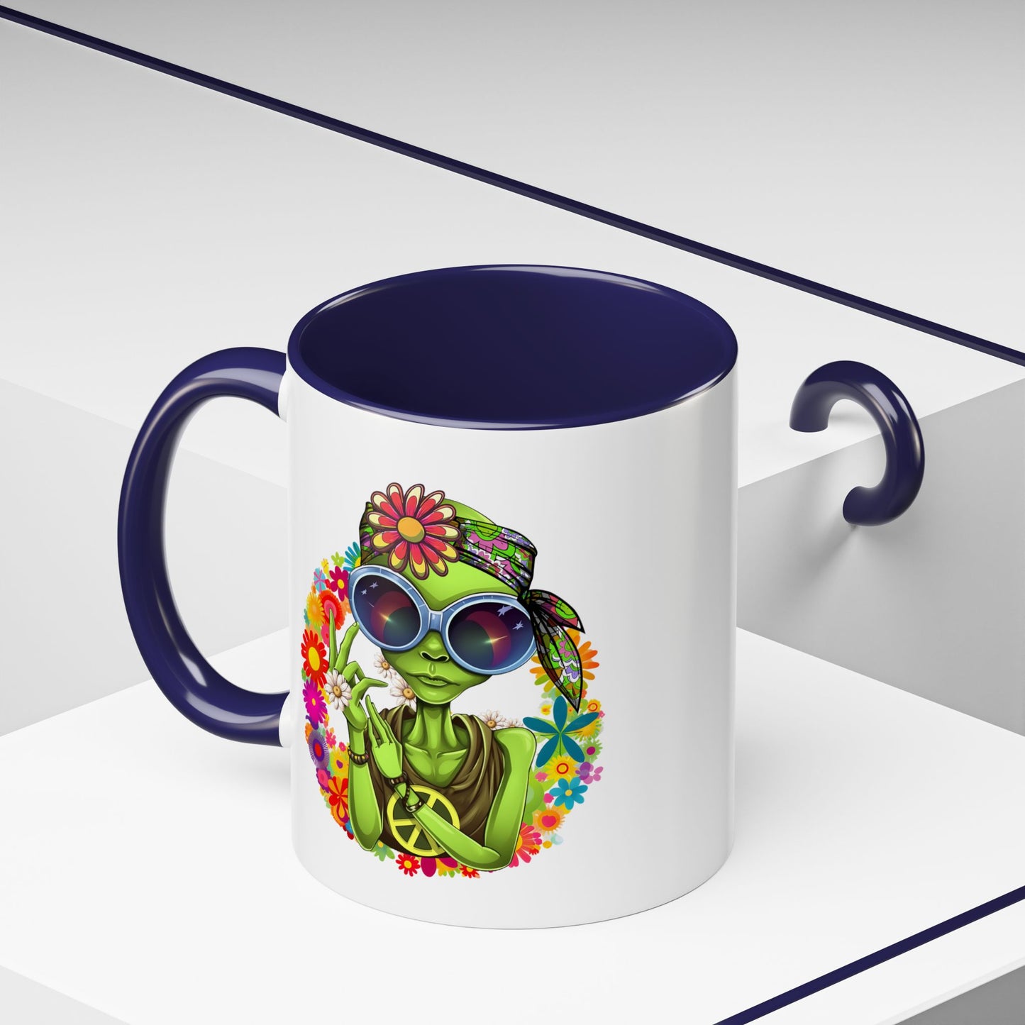 Alien Mug - Peace Hippy Alien