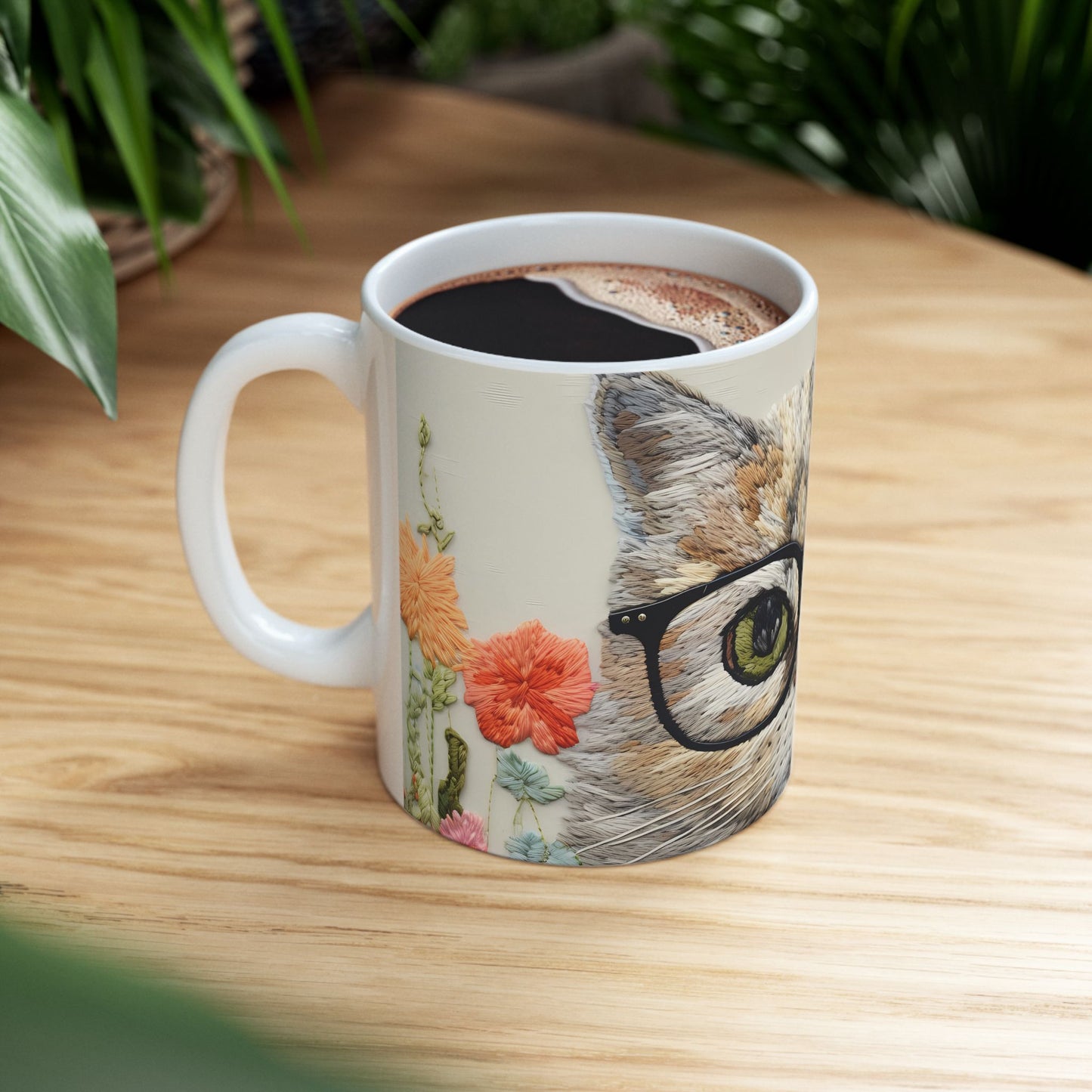 Artistic Mug - Felted Cat 5