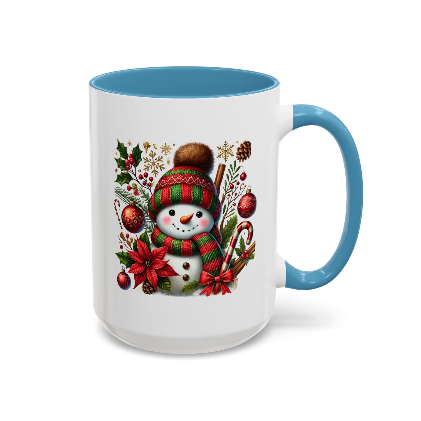 Christmas Mug - Red and Green Snowman