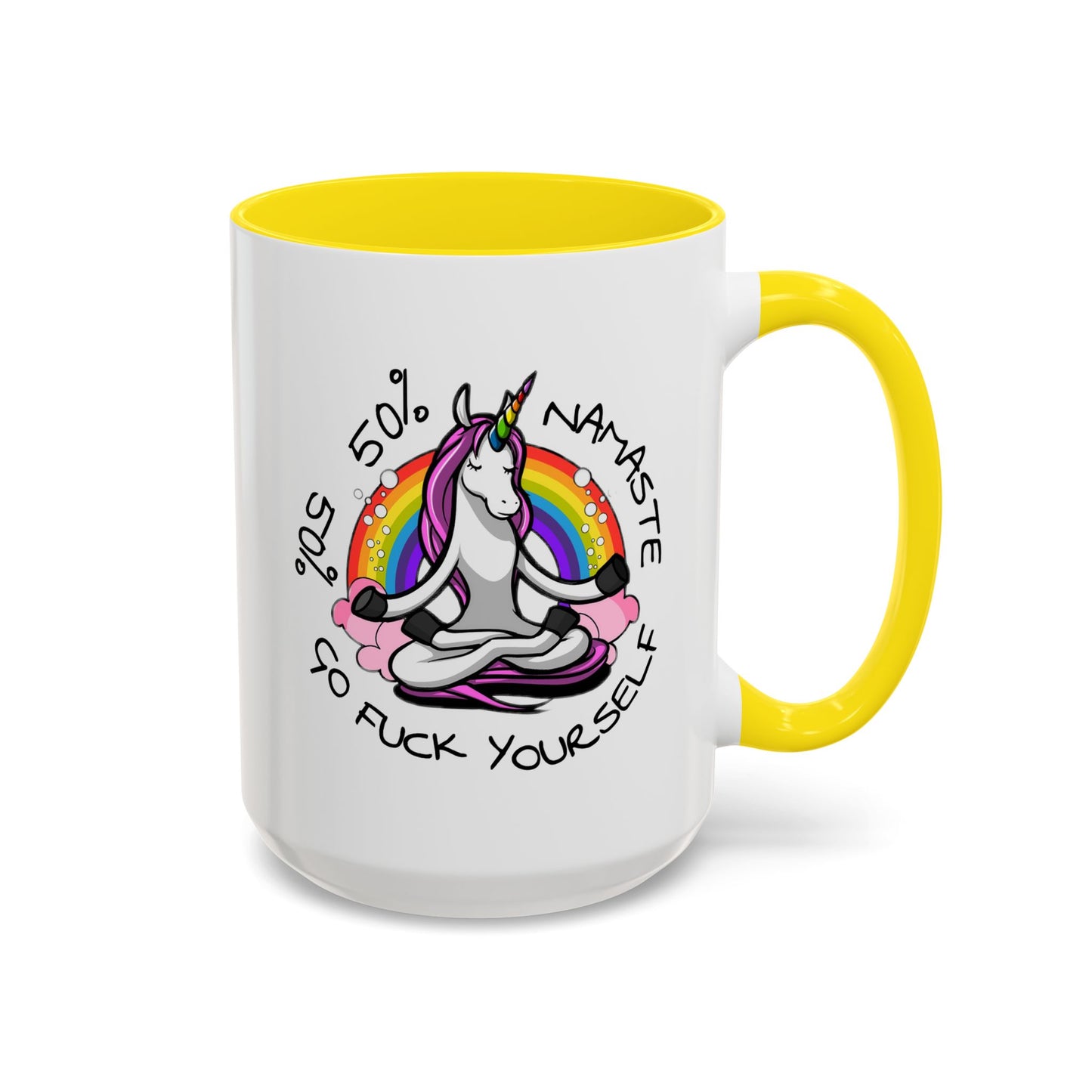 Adult Mug - 50% Namaste 50% Go Fuck Yourself
