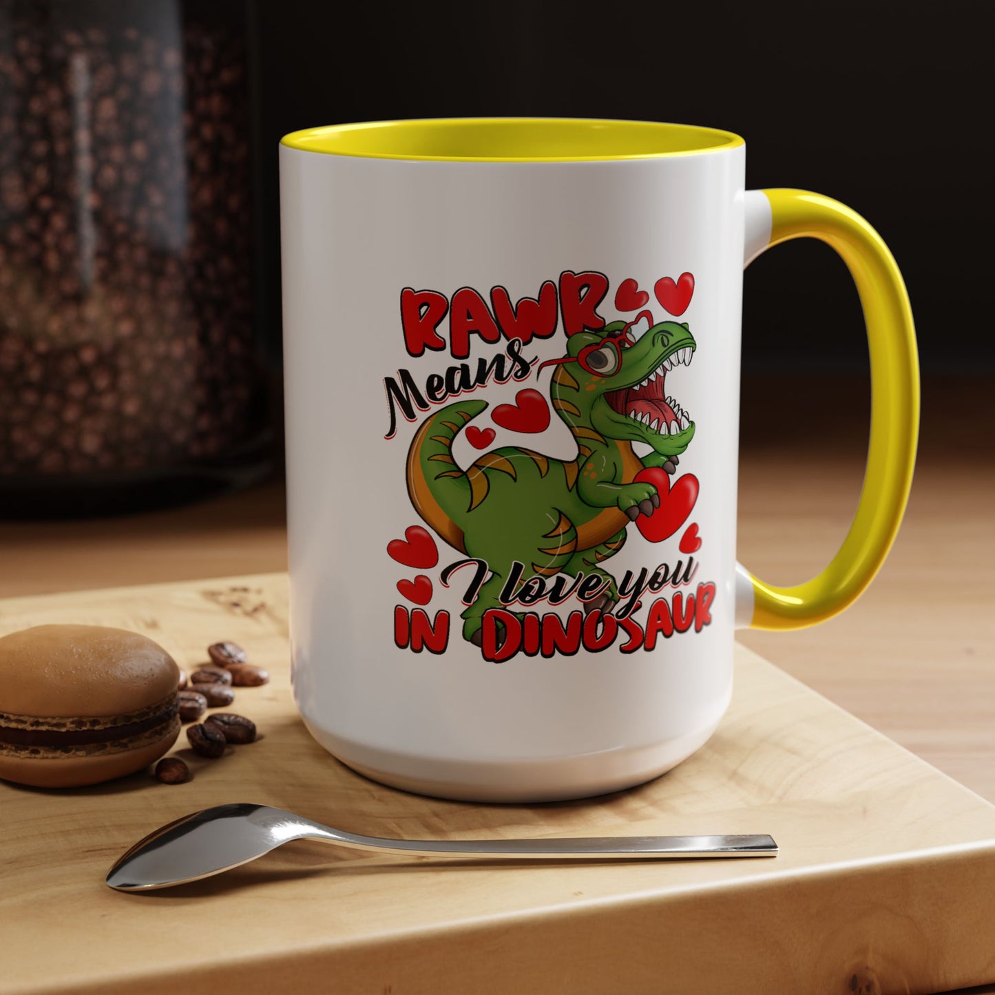 Anniversary Mug - Rawr Means I Love You