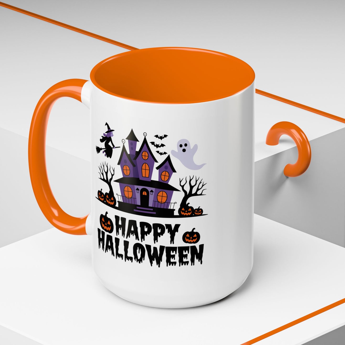 Halloween Mug - Happy Halloween Purple House