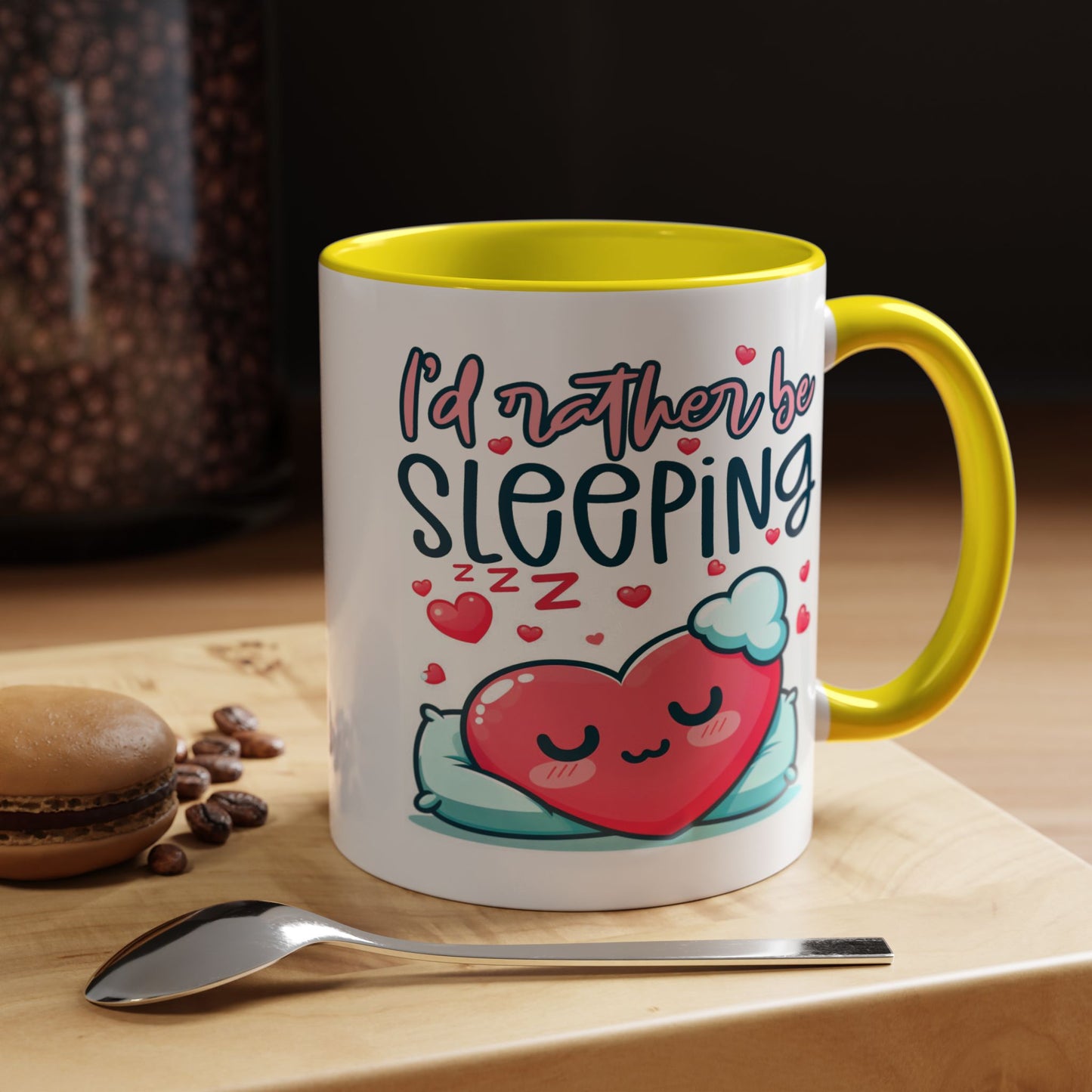Humor Mug - I'd Rather Be Sleeping Heart