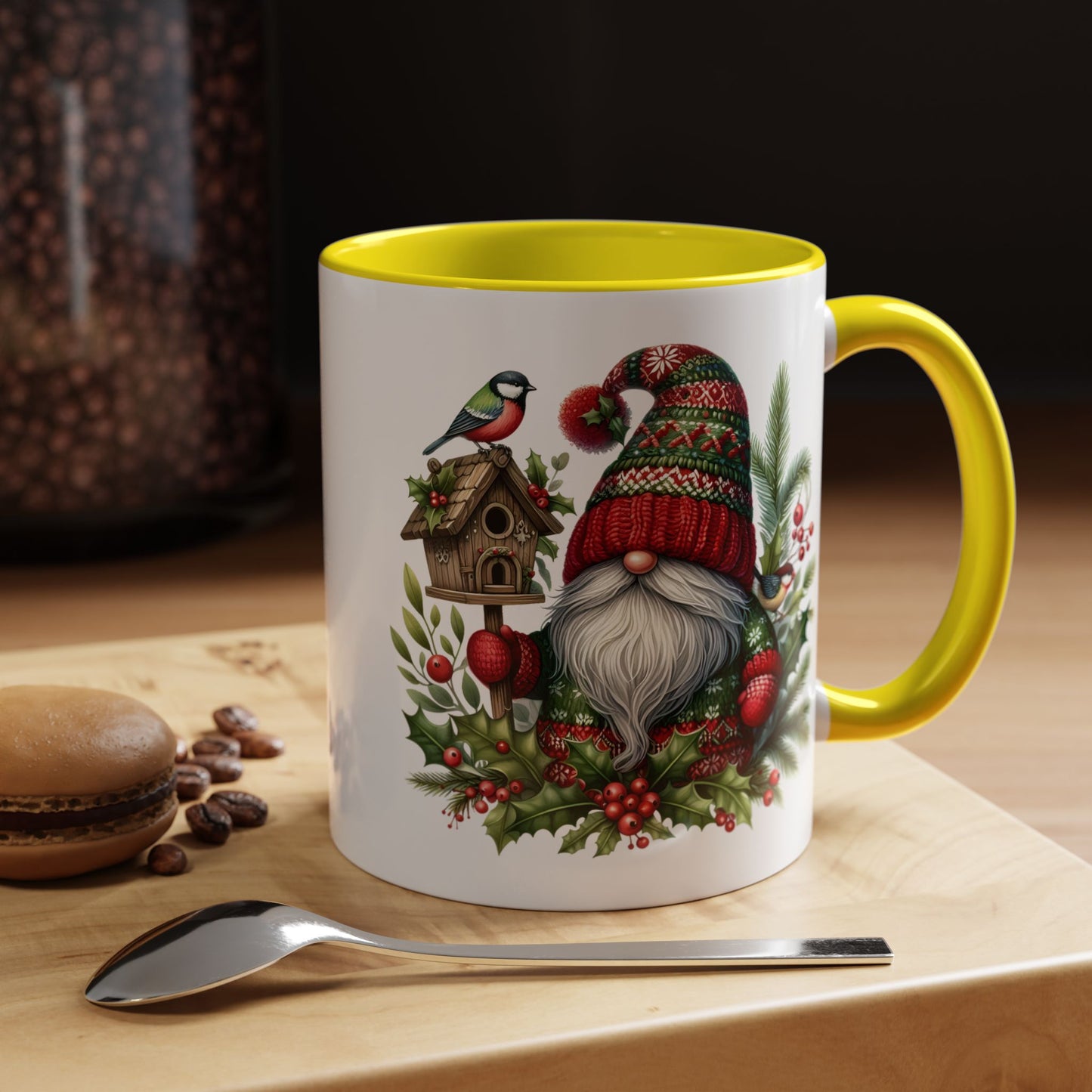 Christmas Mug - Red and Green Gnome