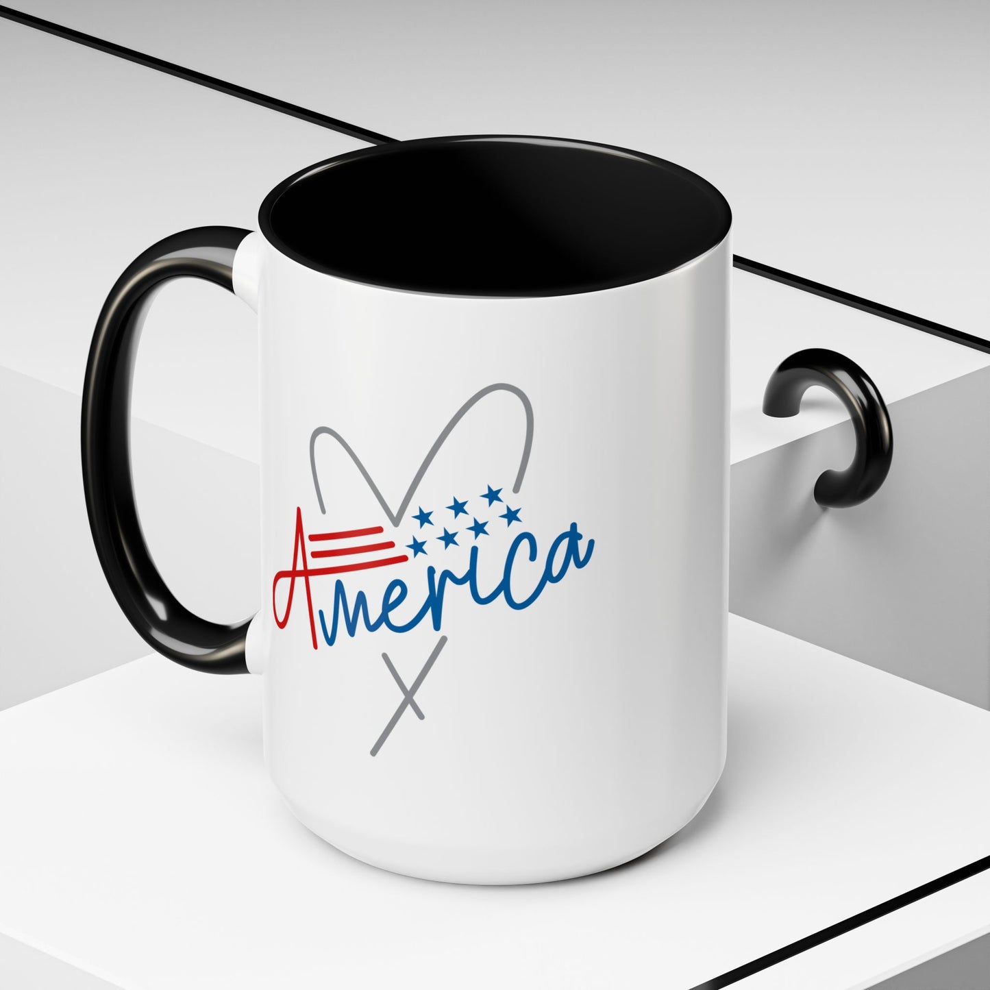 4th of July Mug - America Heart