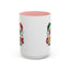 Christmas Mug - Merry Christmas Red Yellow & Green Text Green & Red Hat