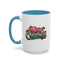Christmas Mug - Merry Christmas Red & Green Text Mistletoe