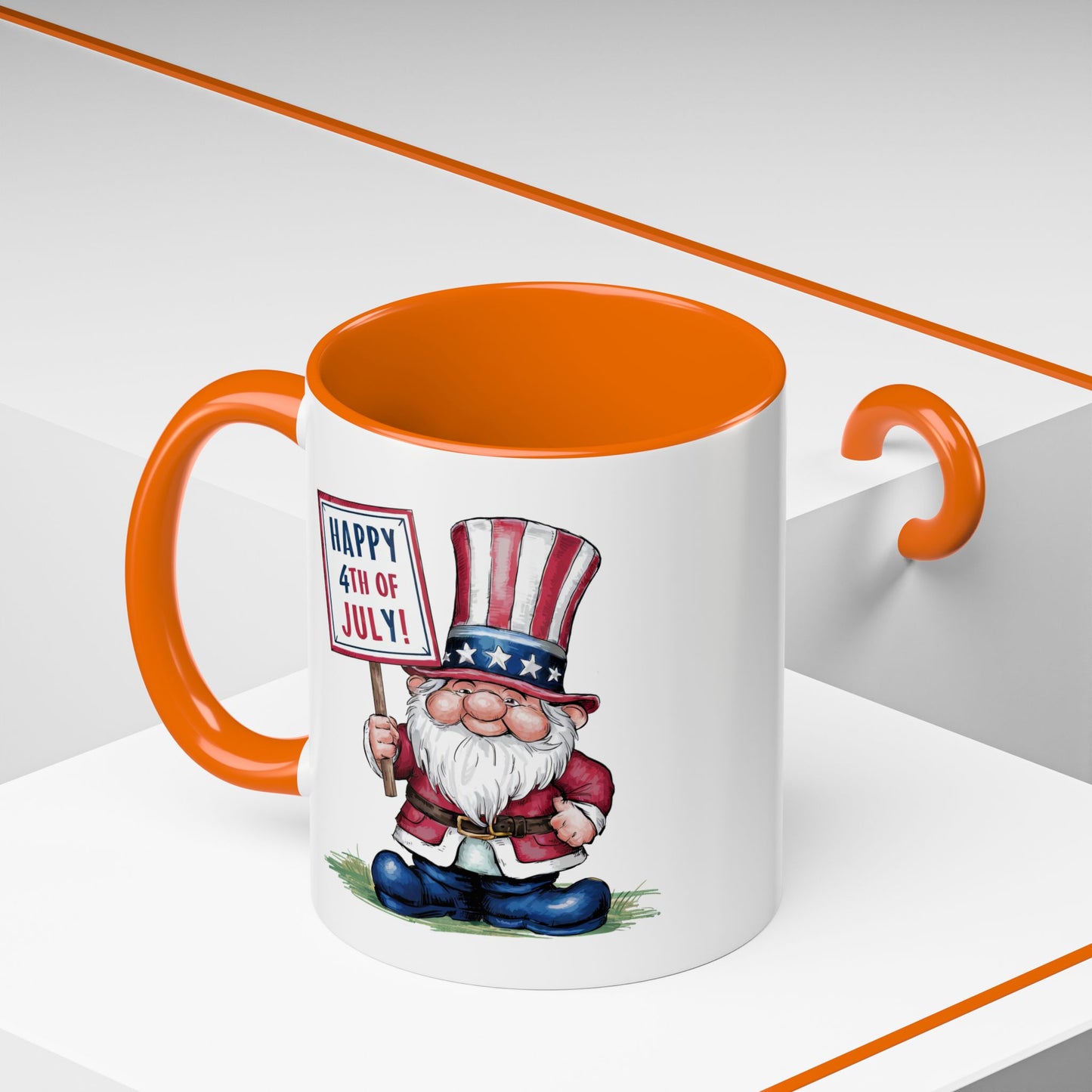 4th of July Mug - American Gnome 8