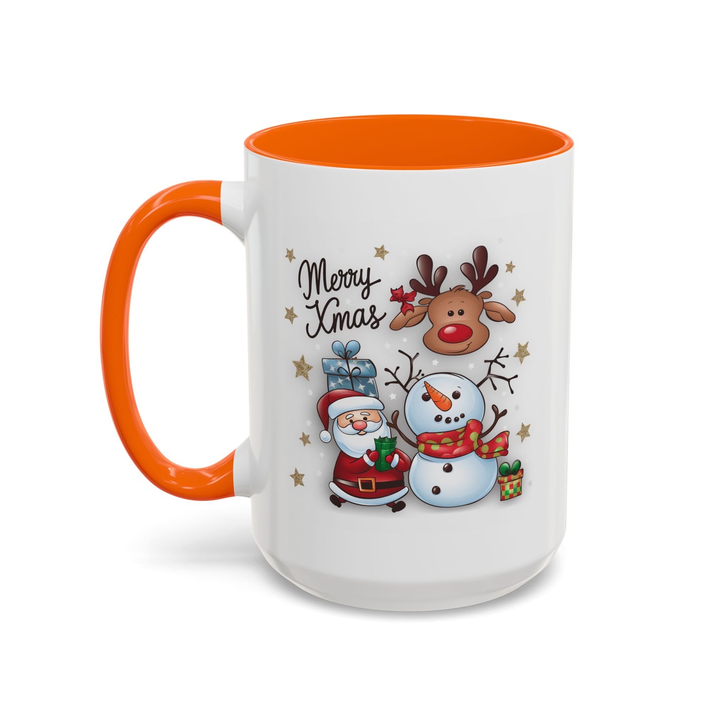 Christmas Mug - Merry Xmas Santa Snowman Reindeer