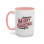 Christmas Mug - Merry Christmas Maroon & Green Text Decorations