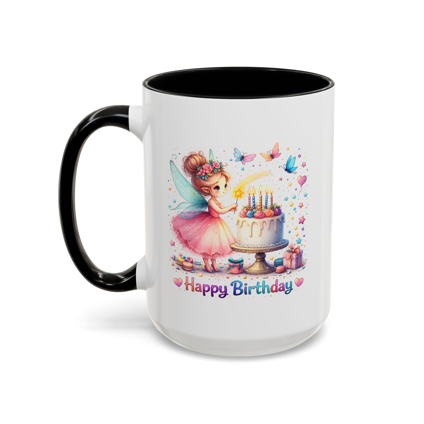 Birthday Mug - Fairy Butterflies