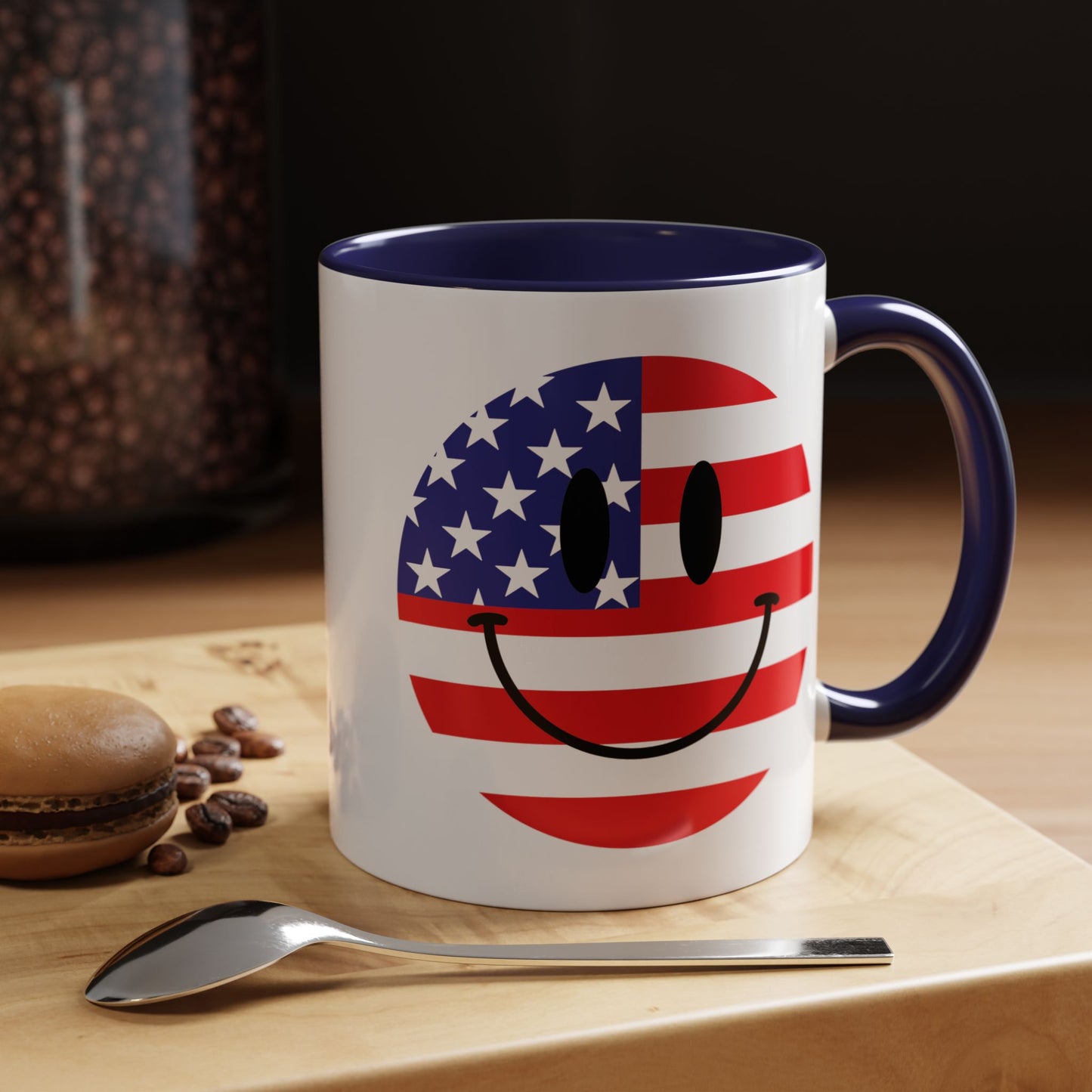 4th of July Mug - America Smiley Face