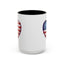 4th of July Mug - Heart American Flag