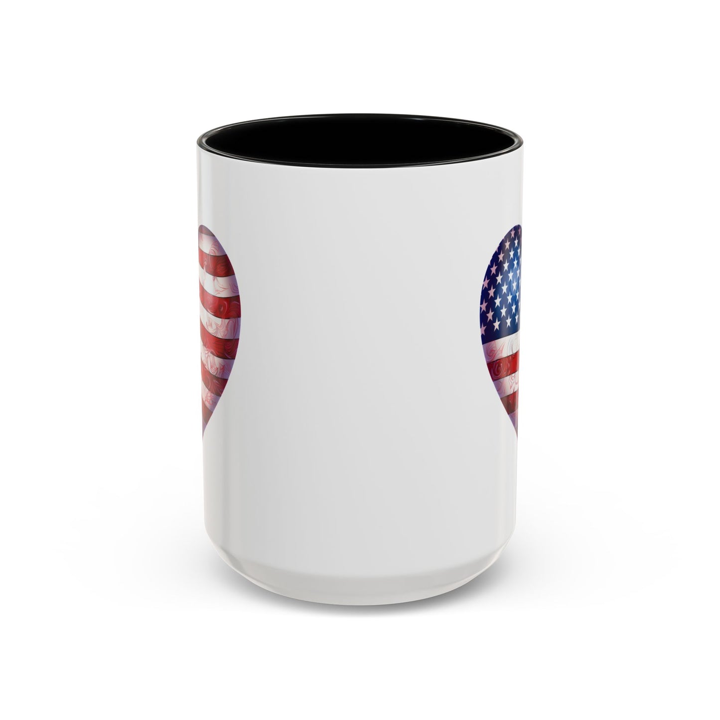 4th of July Mug - Heart American Flag