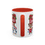 Christmas Mug - Merry Christmas White Text Reindeer Snowmen Penguin