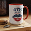 4th of July Mug - Happy 4th of July Flag Lips