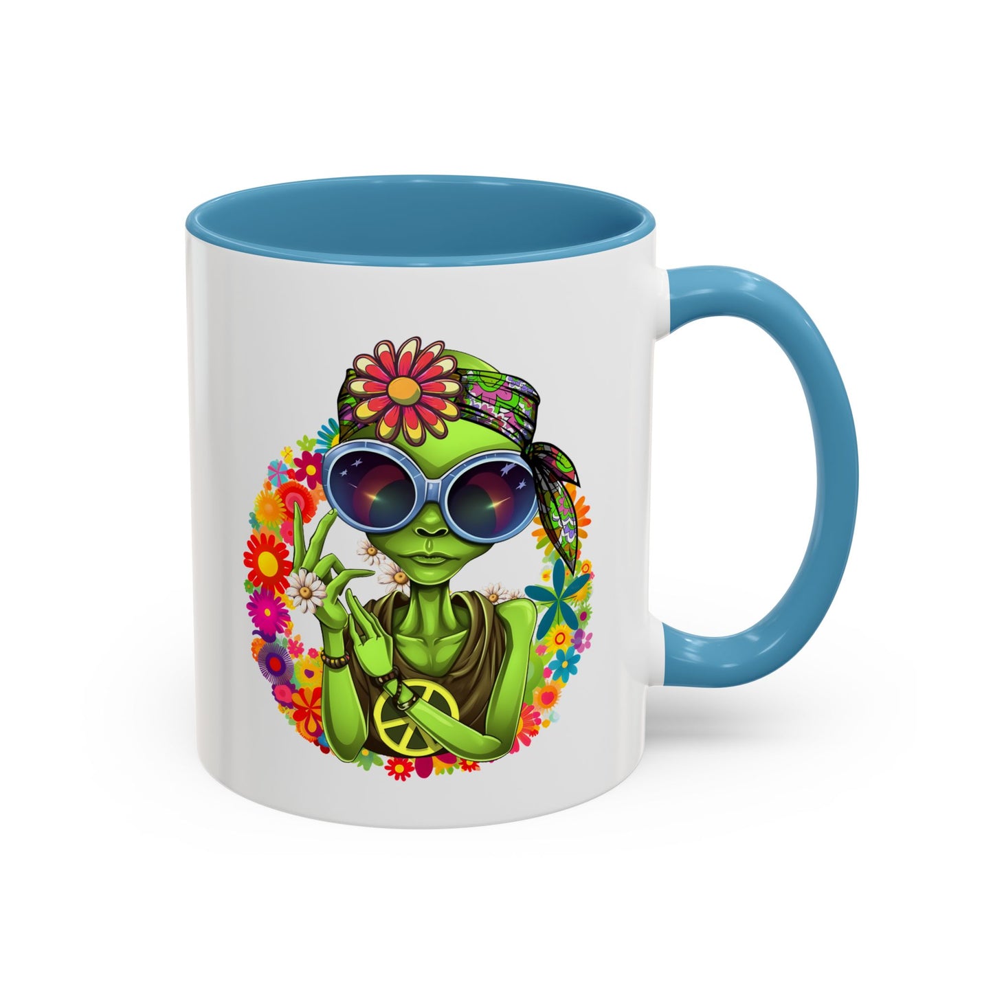 Alien Mug - Peace Hippy Alien