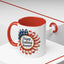4th of July Mug - Happy Birthday America Sunflower