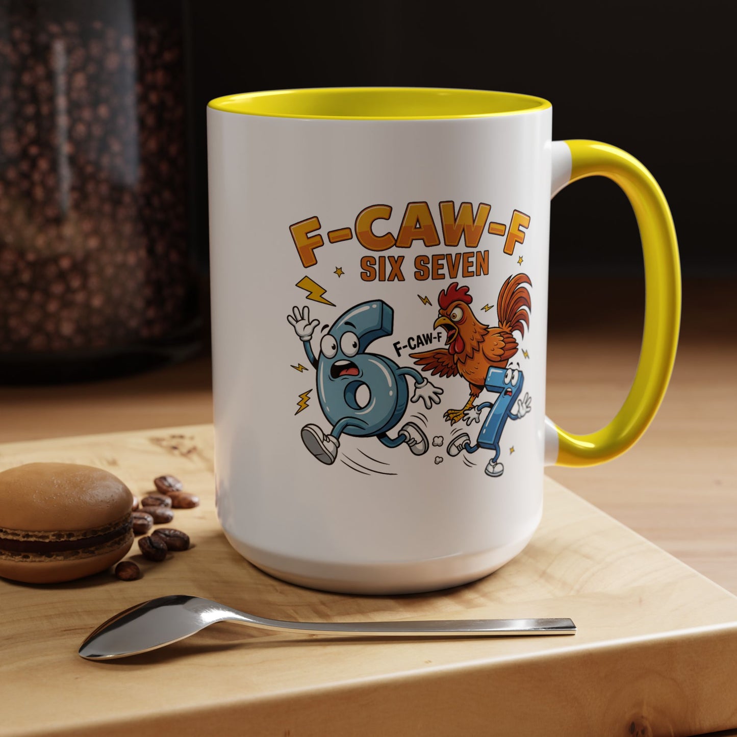 Humor Mug - F-CAW-F Six Seven