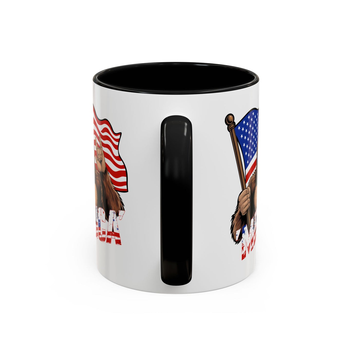 4th of July Mug - Bigfoot USA Flag