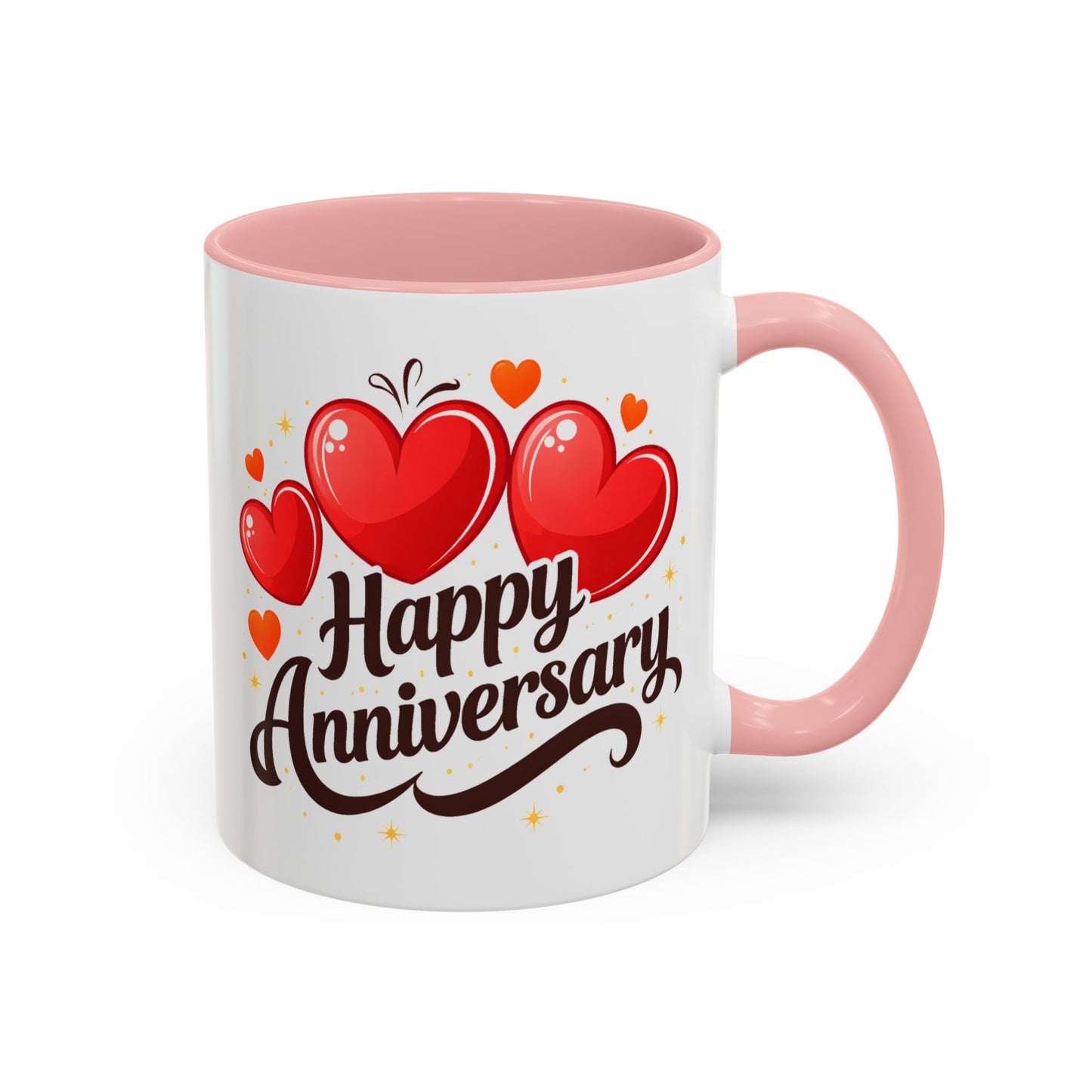 Anniversary Mug - Happy Anniversary Hearts