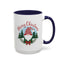 Christmas Mug - Merry Christmas Red Text Gnome Bow Tree