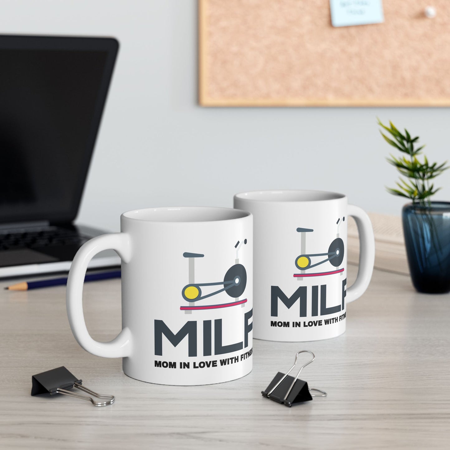 Adult Mug - Mom in Love with Fitness