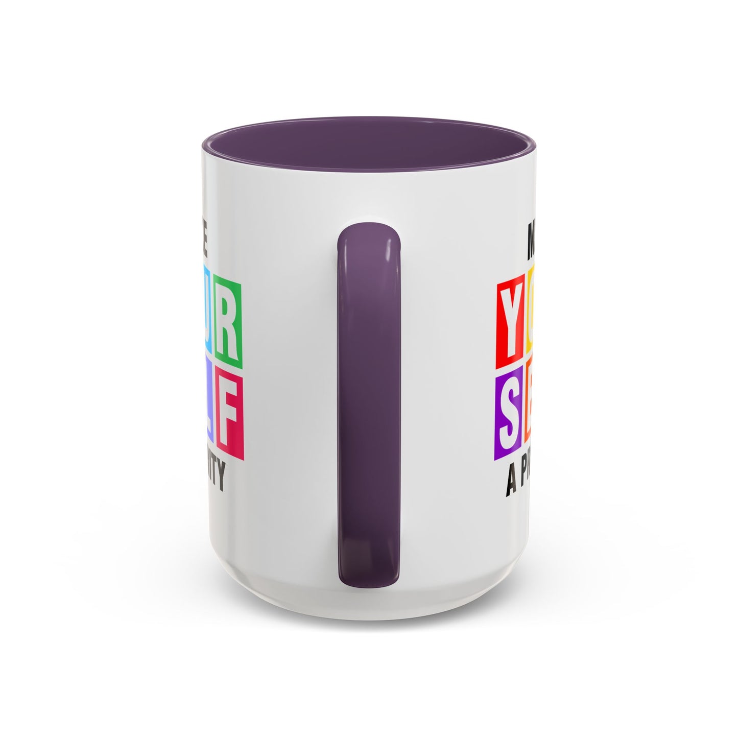 Wellness Mug - Make Yourself a Priority Colored Blocks