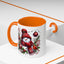 Christmas Mug - Burgundy Snowman